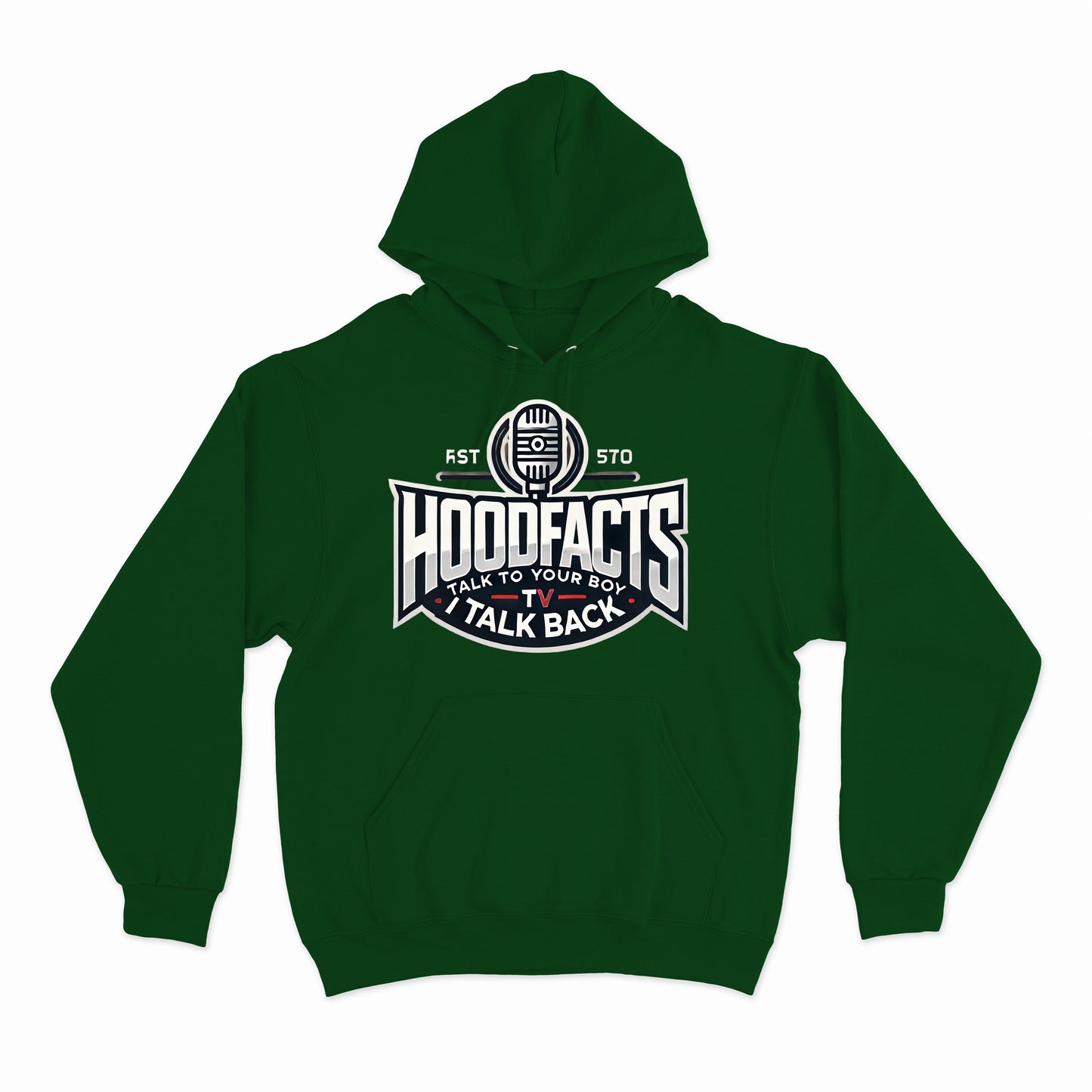 Hoodie featuring the phrase "Talk to your boy I talk back"