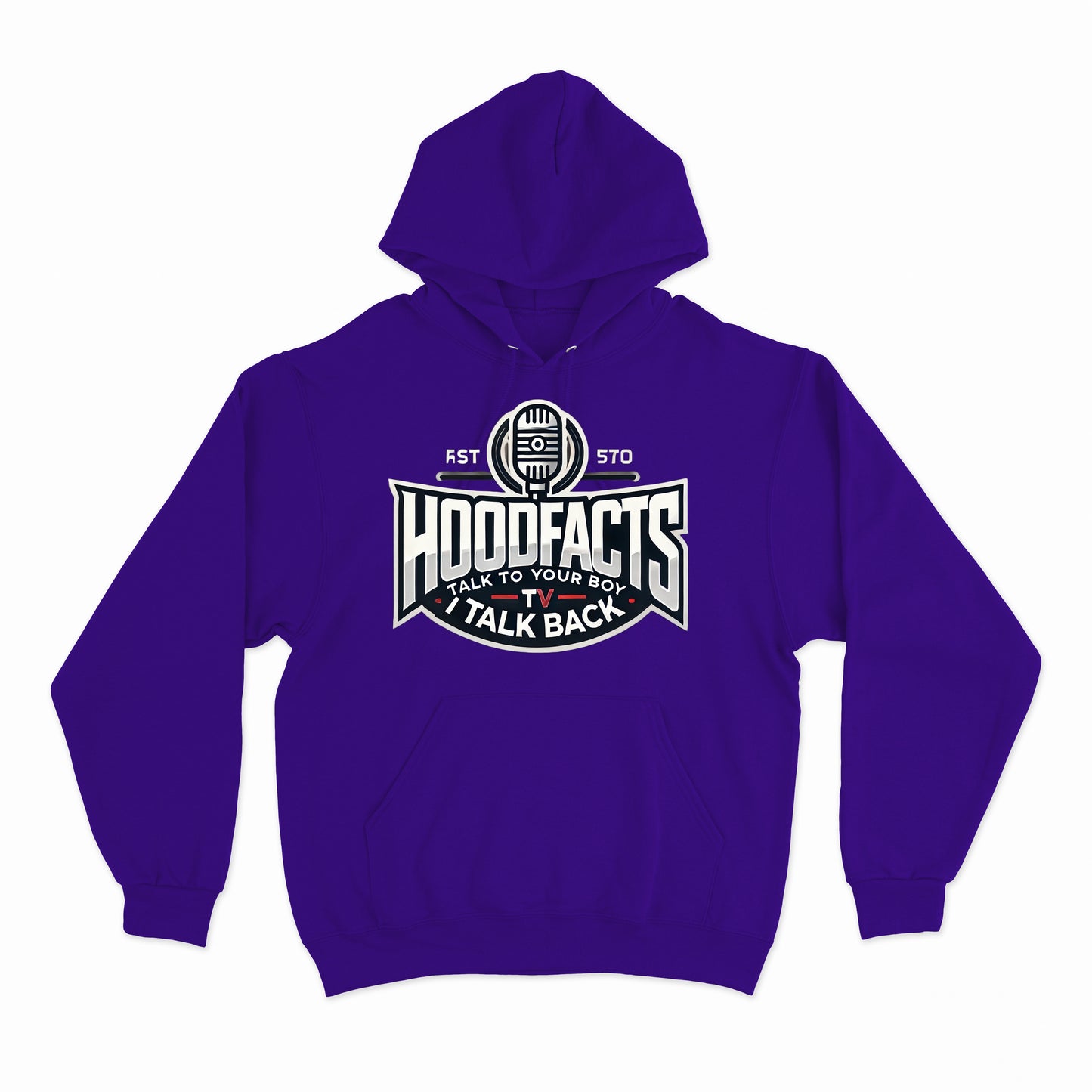 Hoodie featuring the phrase "Talk to your boy I talk back"