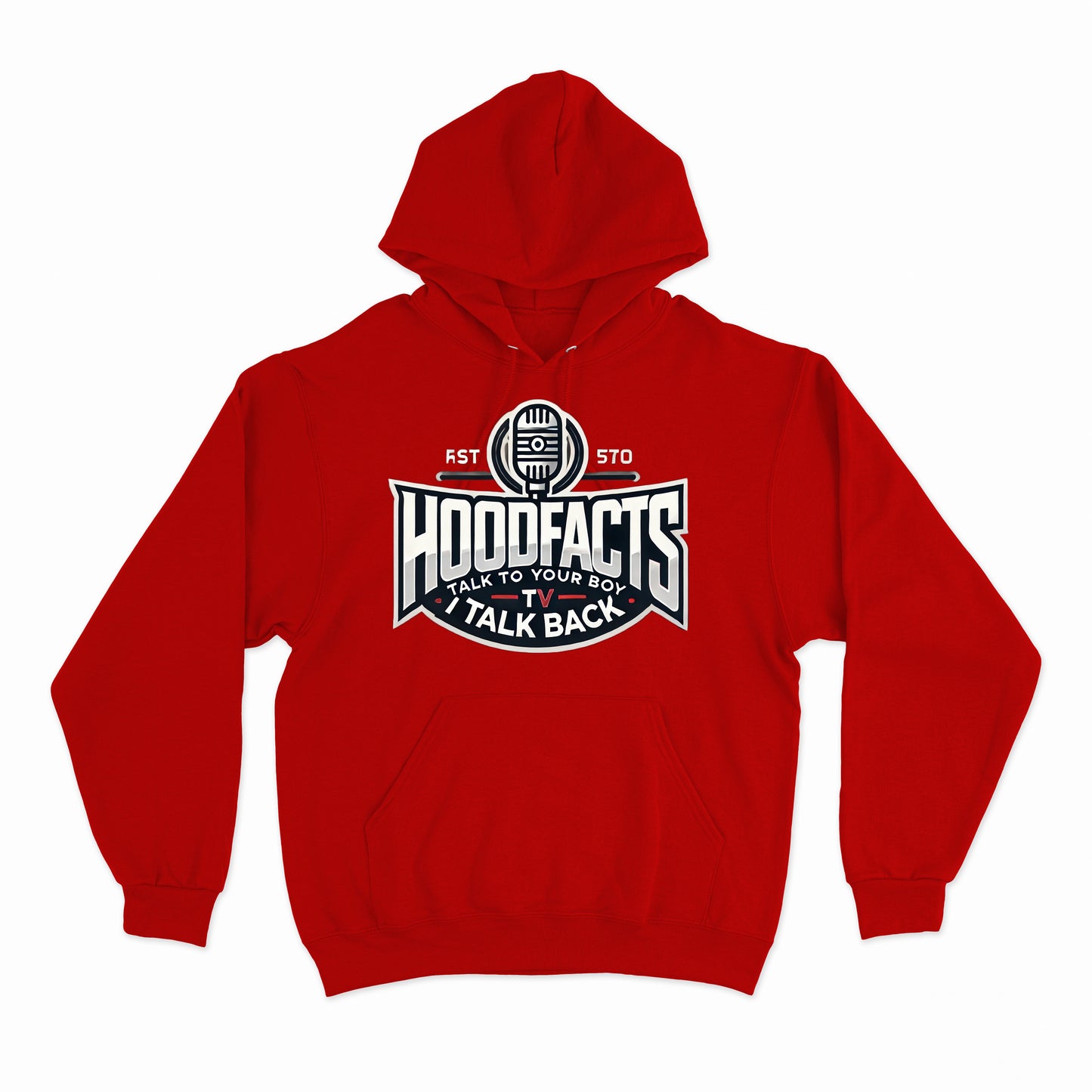 Hoodie featuring the phrase "Talk to your boy I talk back"