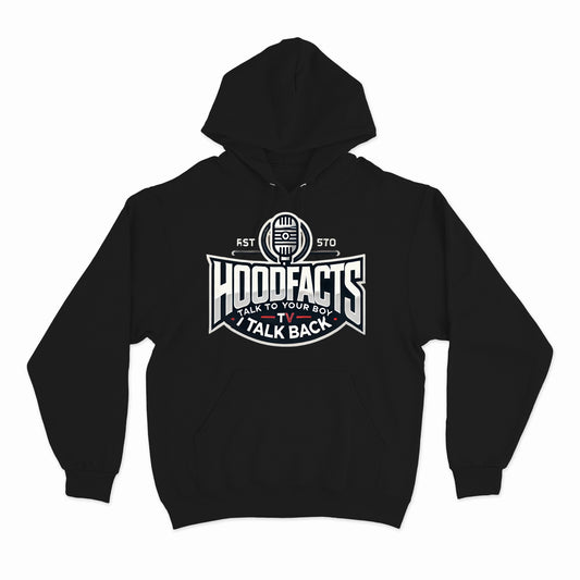 Hoodie featuring the phrase "Talk to your boy I talk back"